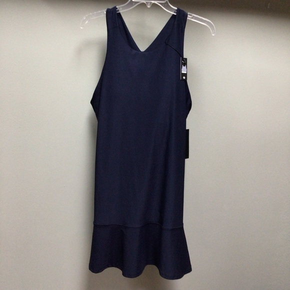 Etonic W Flouce Hem Active With Built Bra Navy Blue Sports Dress Size Large NWT - Picture 8 of 10